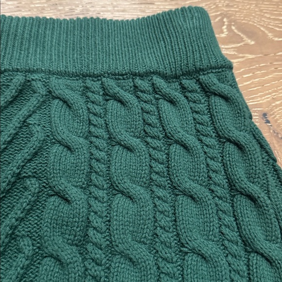 Day + Moon Green Cable Knit Sweater Mini Skirt Size S (NWT) - Picture 4 of 4